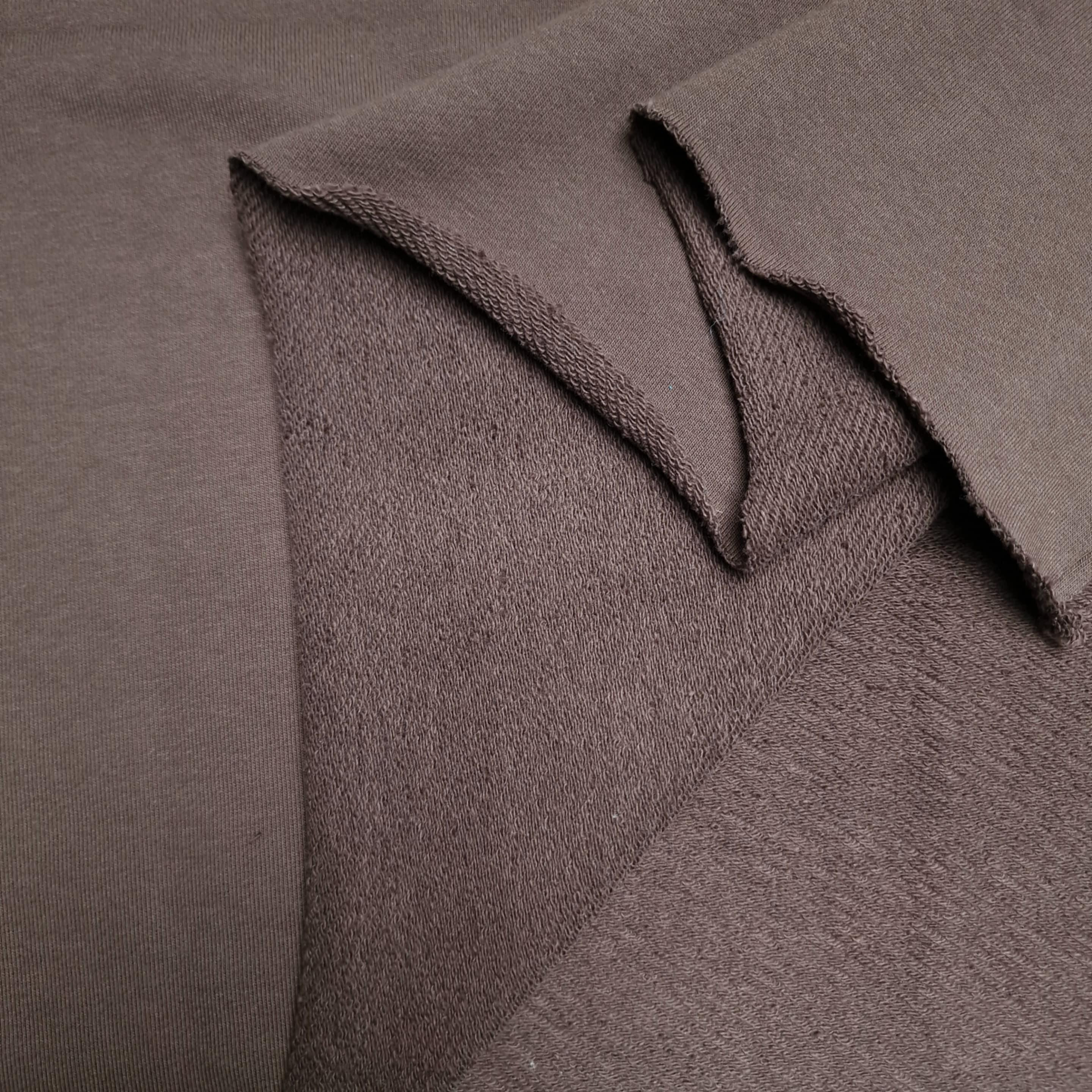 French terry TWILL PREMIUM (P290d) - ESPRESSO (D-246)