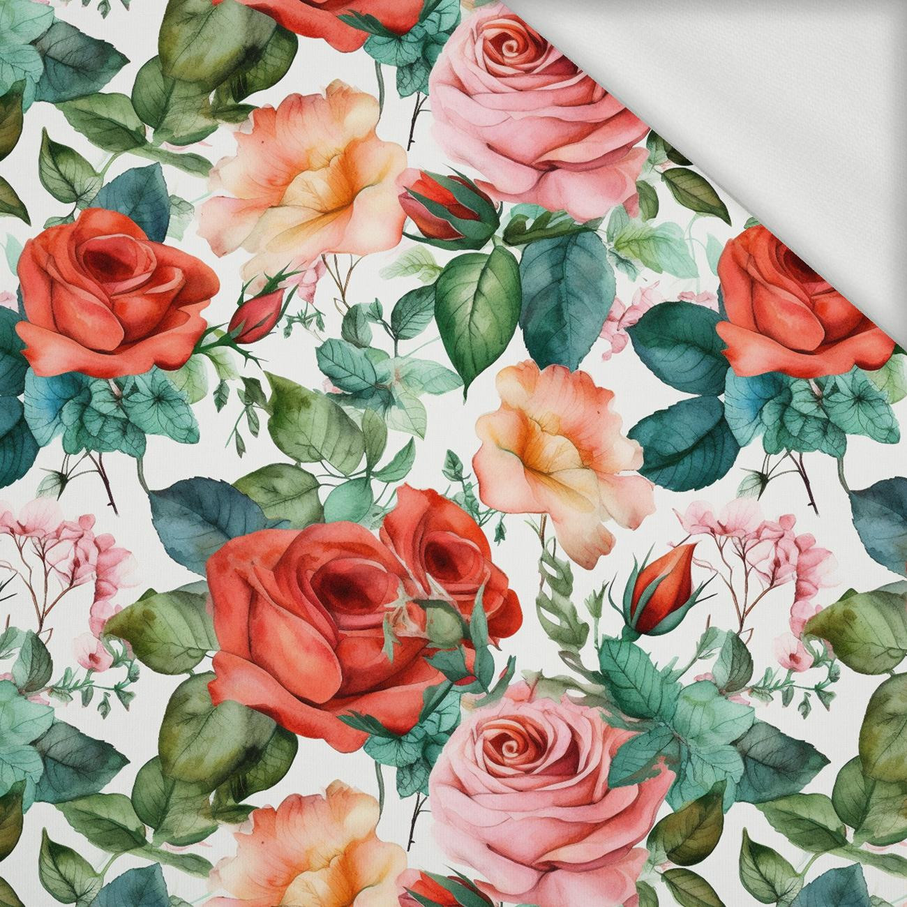 FLOWERS WZ.45 - looped knit fabric