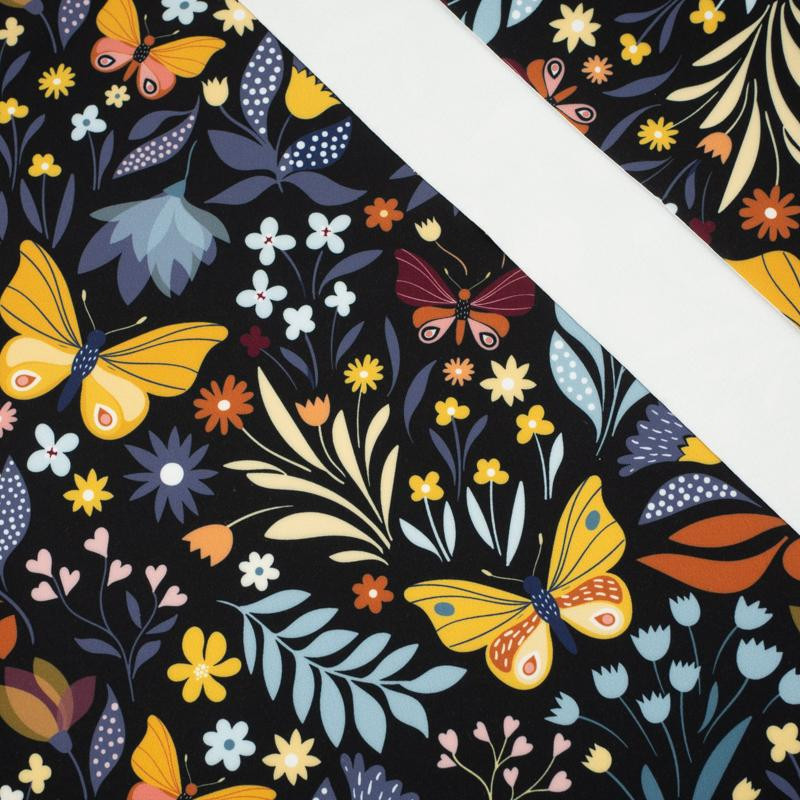 FOLK BUTTERFLIES / black - softshell