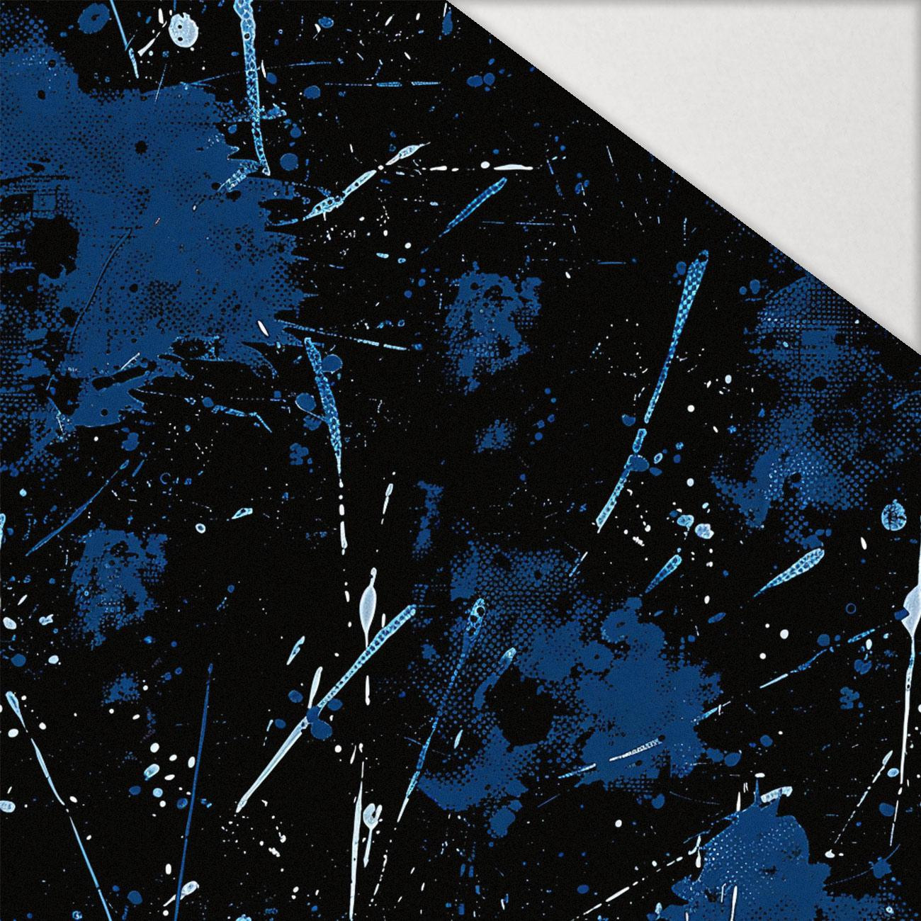 NAVY GRUNGE wz. 2 - Hydrophobic brushed knit