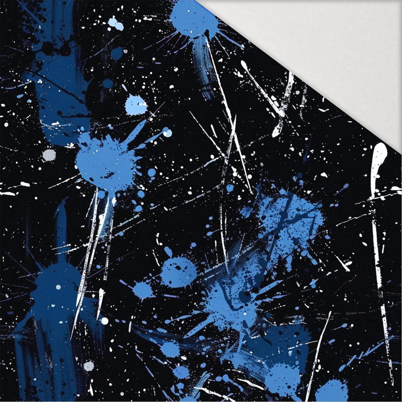 NAVY GRUNGE wz. 4 - Hydrophobic brushed knit