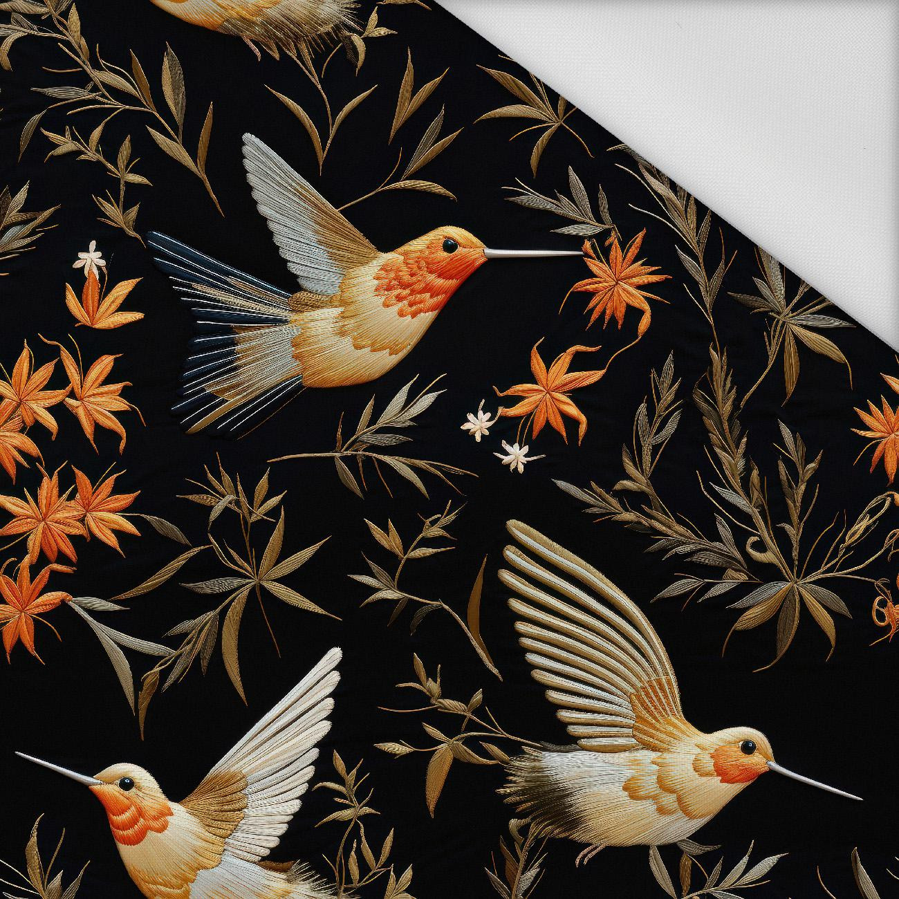 PASTEL BIRDS PAT. 7 (Hummingbirds) - Waterproof woven fabric