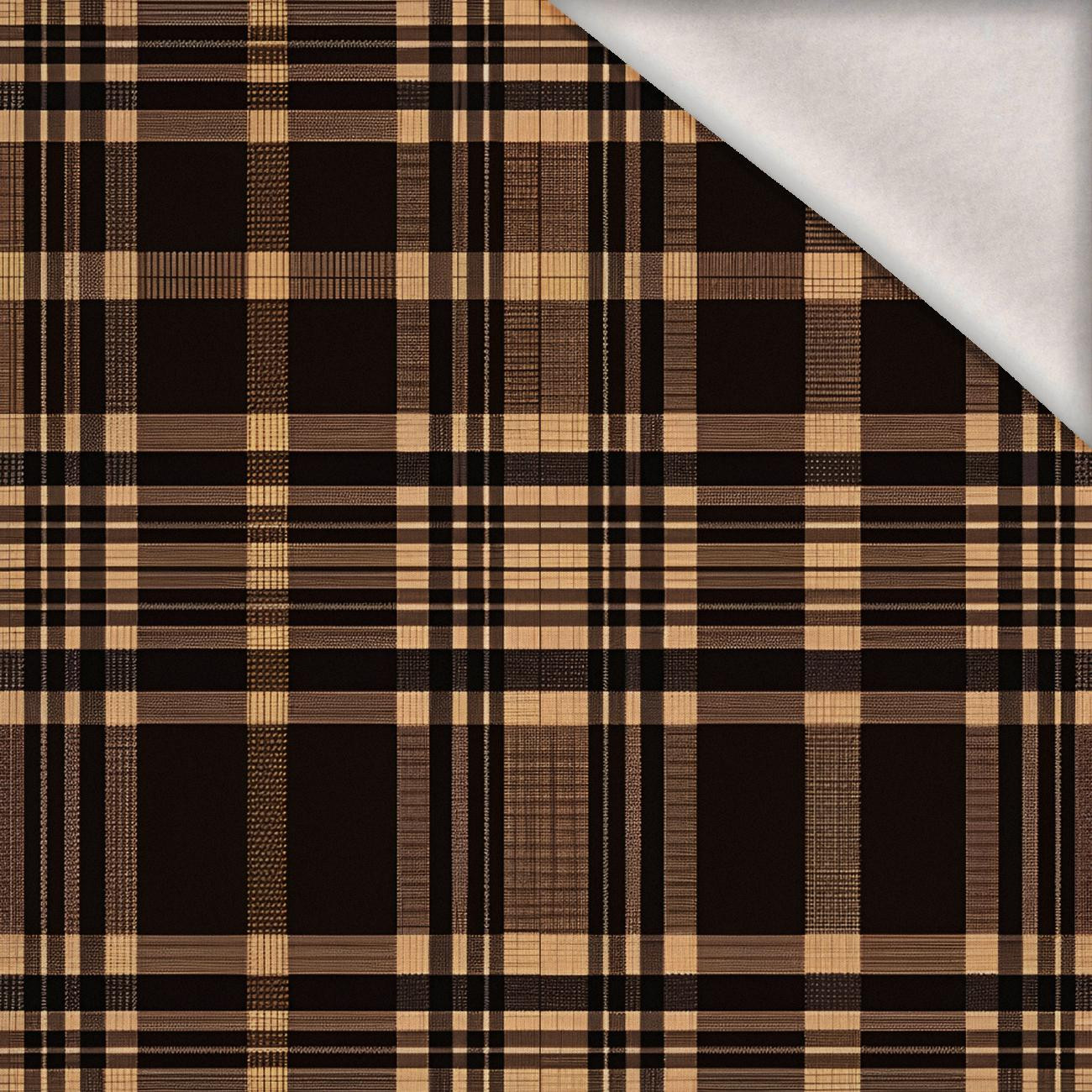 CHECK 2/ Mocha Mousse - brushed knitwear with elastane ITY CHECK 2/ Mocha Mousse - brushed knitwear with elastane ITY