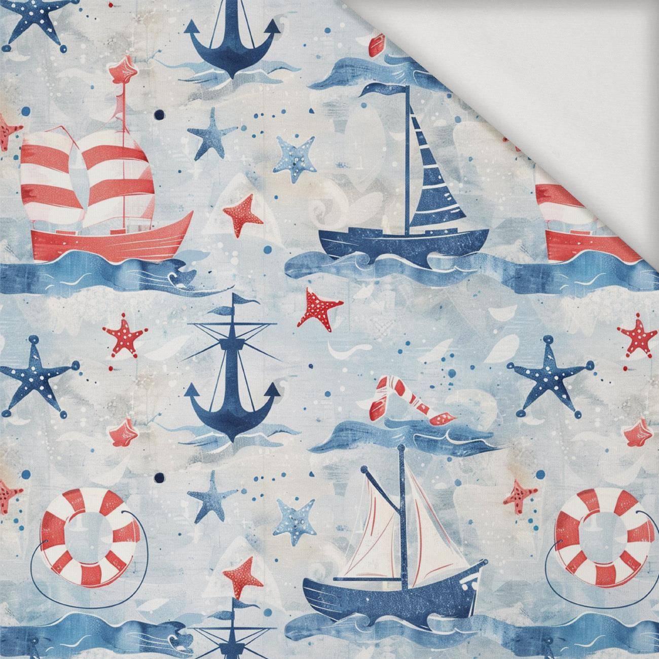 MARINE pat. 3 - Viscose jersey