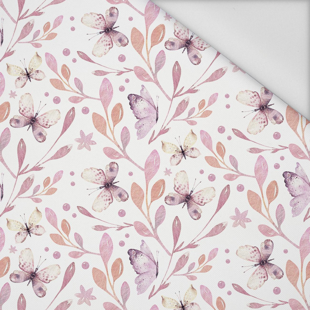 BUTTERFLIES MIX PAT. 2 (WATER-COLOR BUTTERFLIES) - Waterproof woven fabric