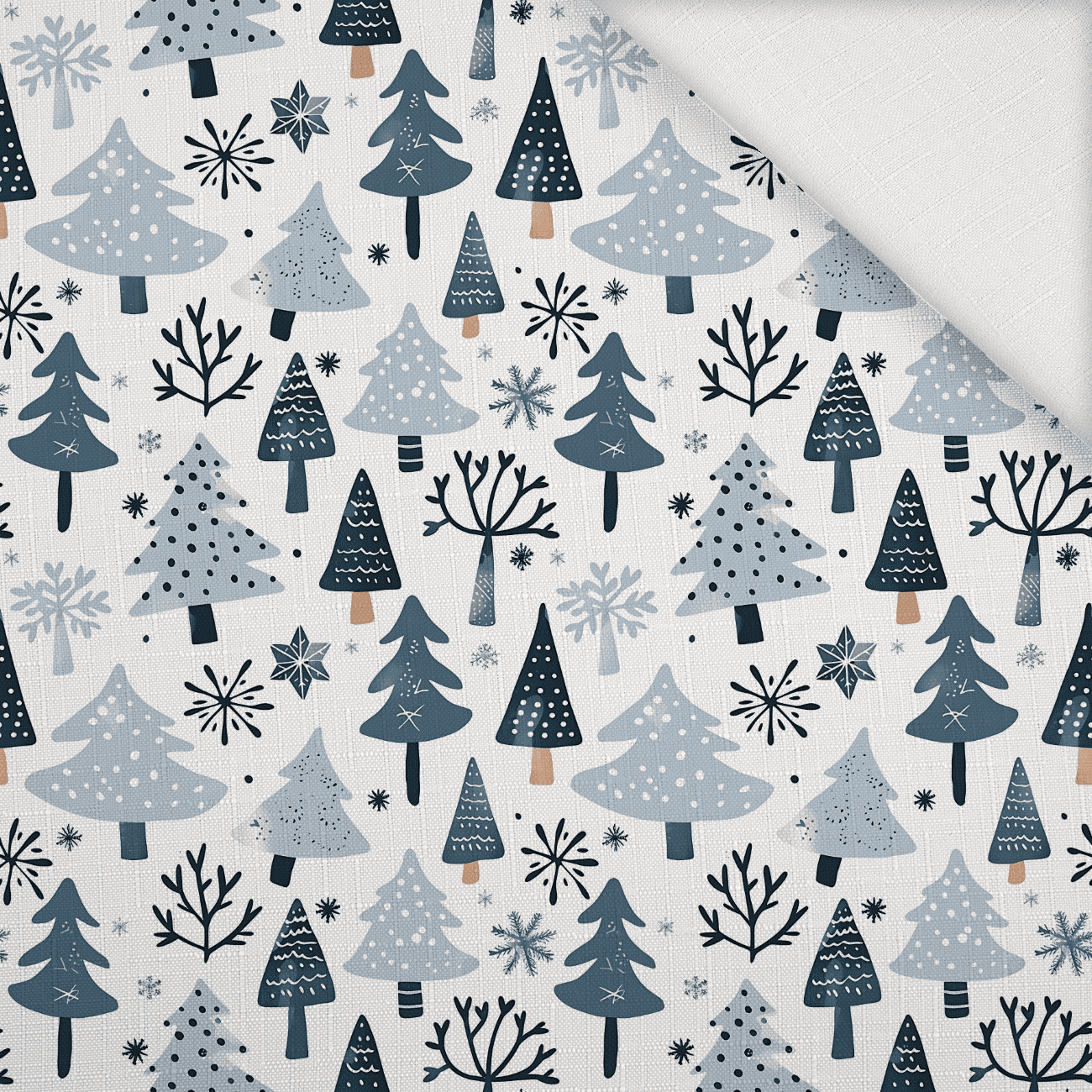LET IS SNOW wz.13 - Woven Fabric for tablecloths
