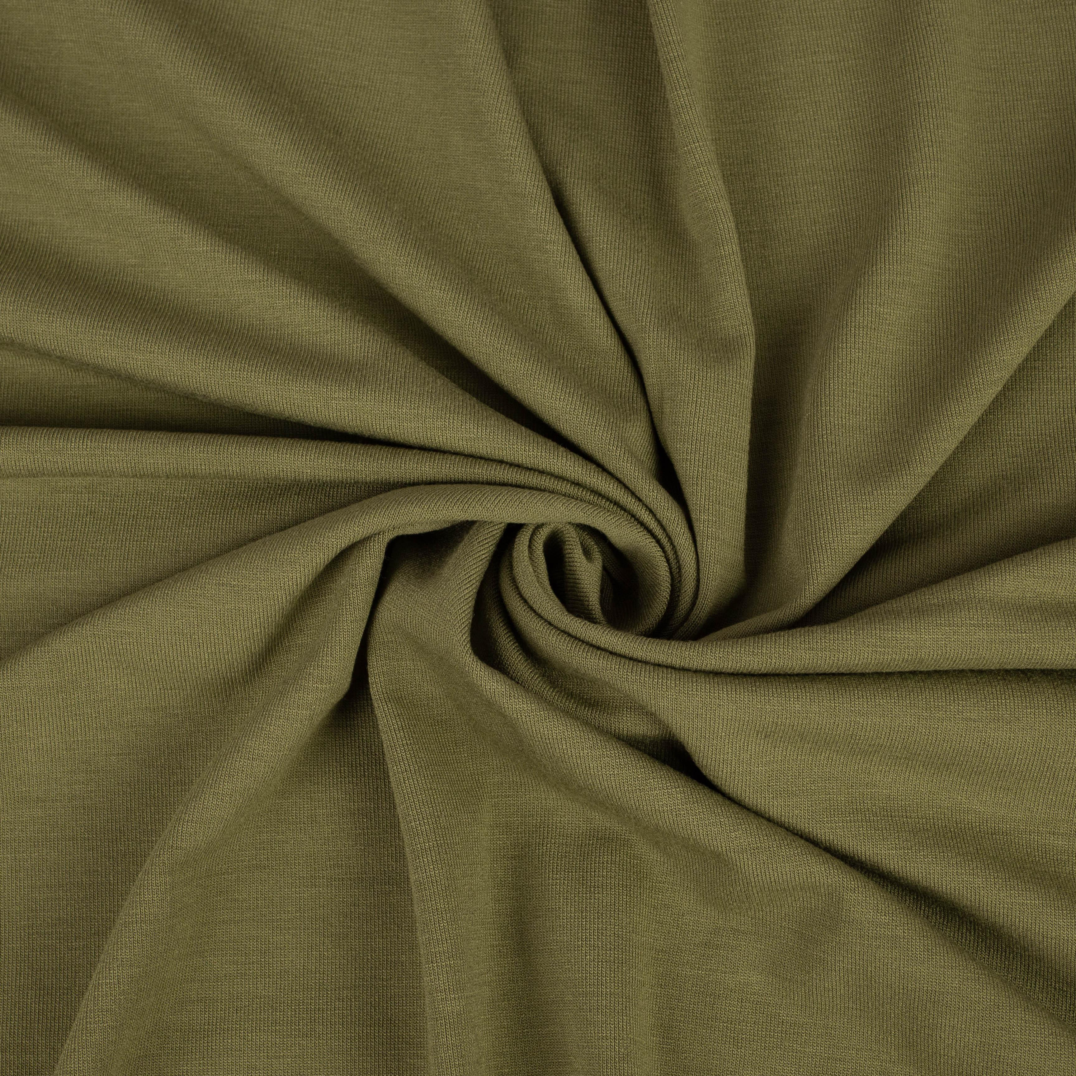 W-27 OLIVE - viscose jersey 210g
