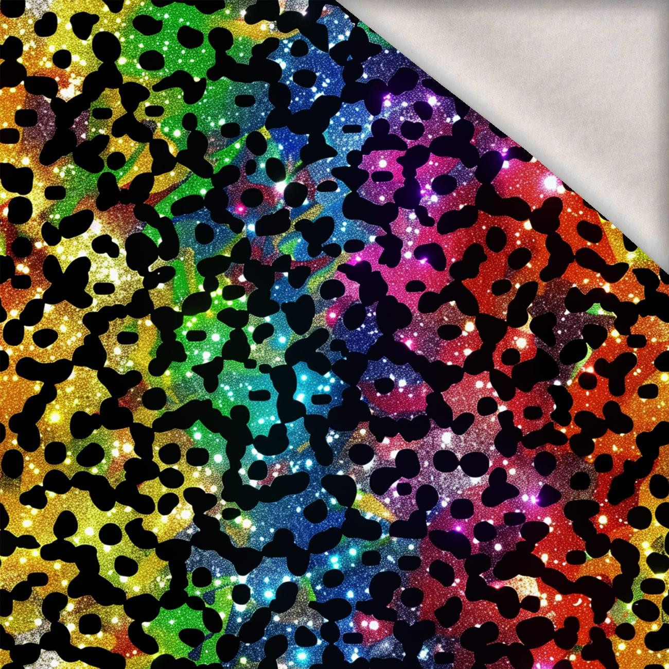 HOLOGRAPHIC RAINBOW wz. 4 - brushed knitwear with elastane ITY