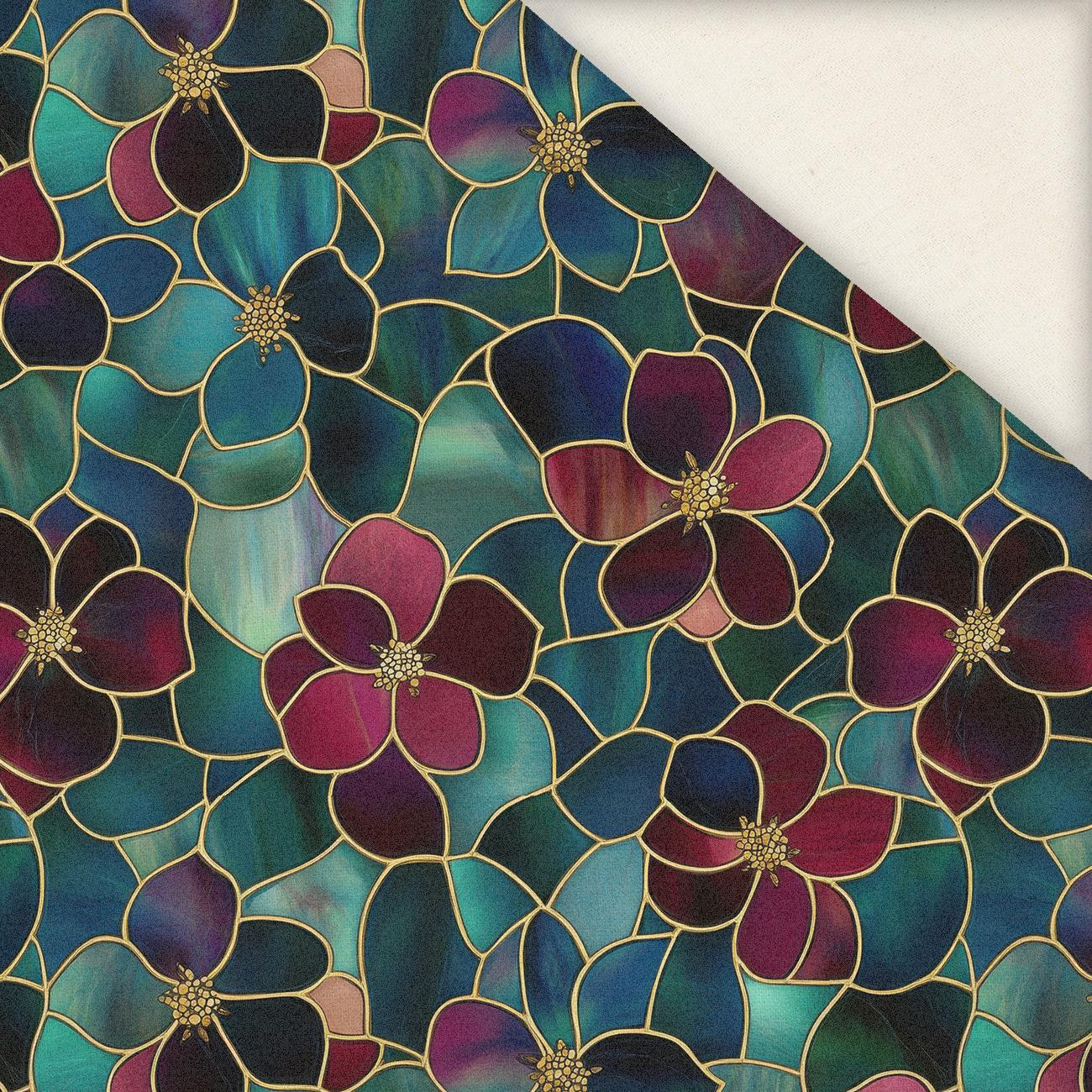 STAINED GLASS WZ. 16 ( EMERALD)- Slub Weave