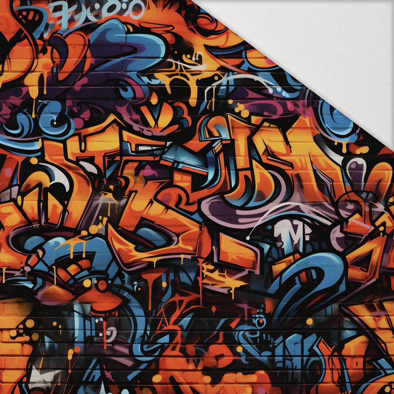 STREET GRAFFITI wz.1 - brushed knitwear with elastane ITY