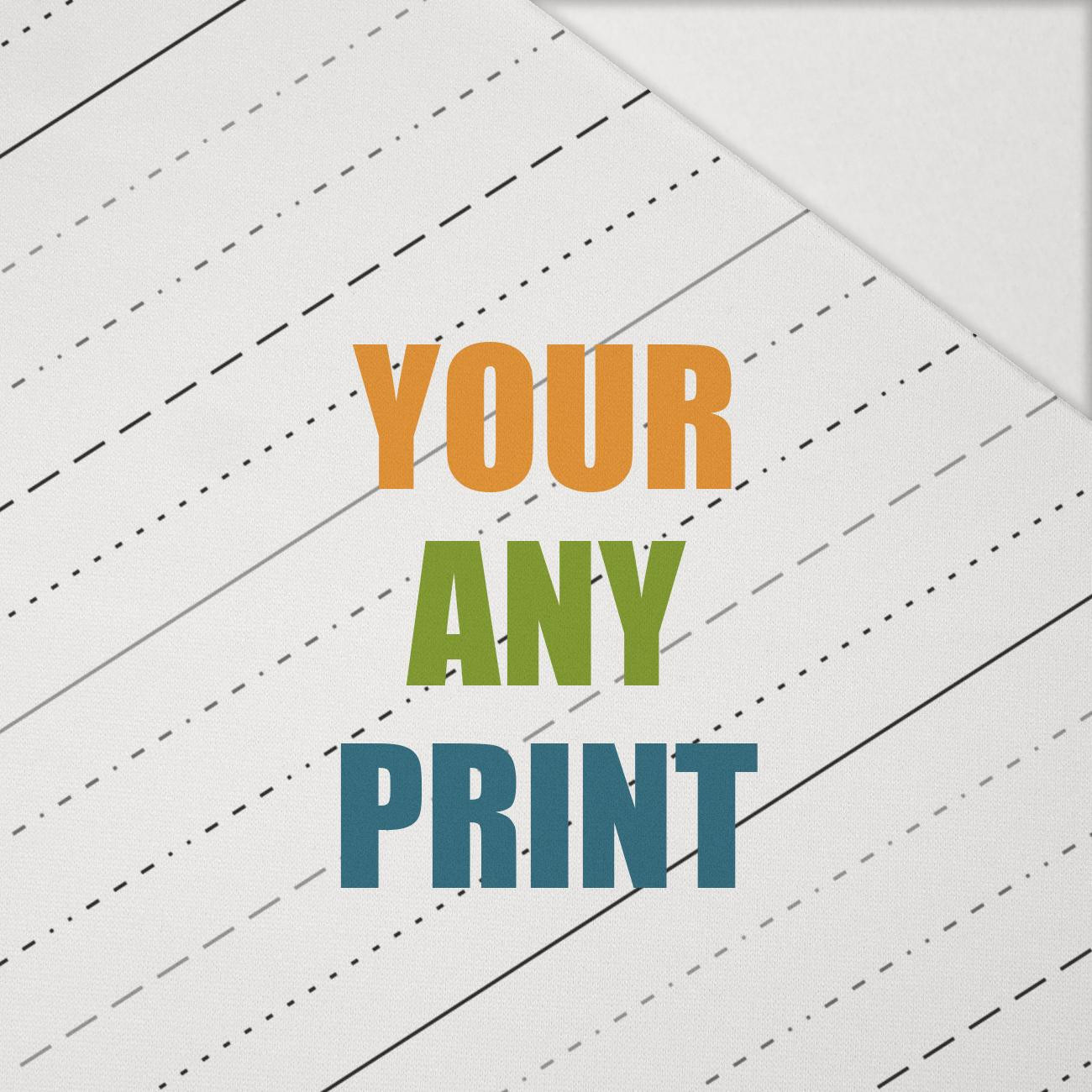 FABRIC WITH CUSTOM PRINT - Hydrophobic brushed knit FABRIC WITH CUSTOM PRINT - Hydrophobic brushed knit