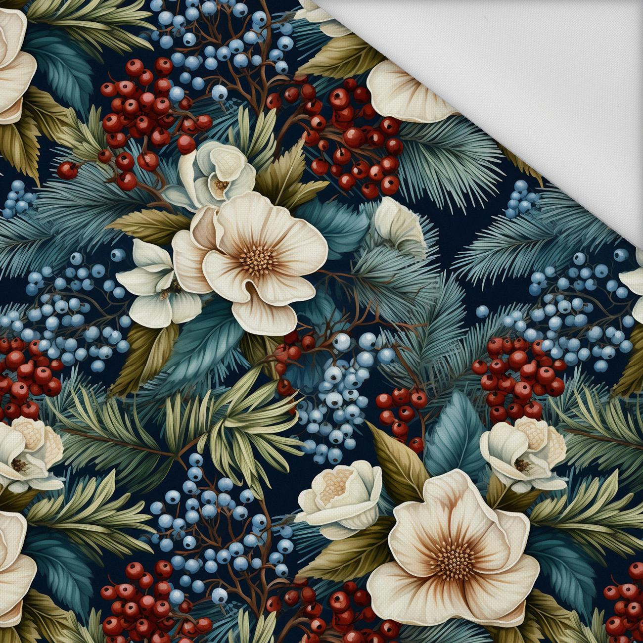 WINTER FLOWERS WZ.13 - Waterproof woven fabric