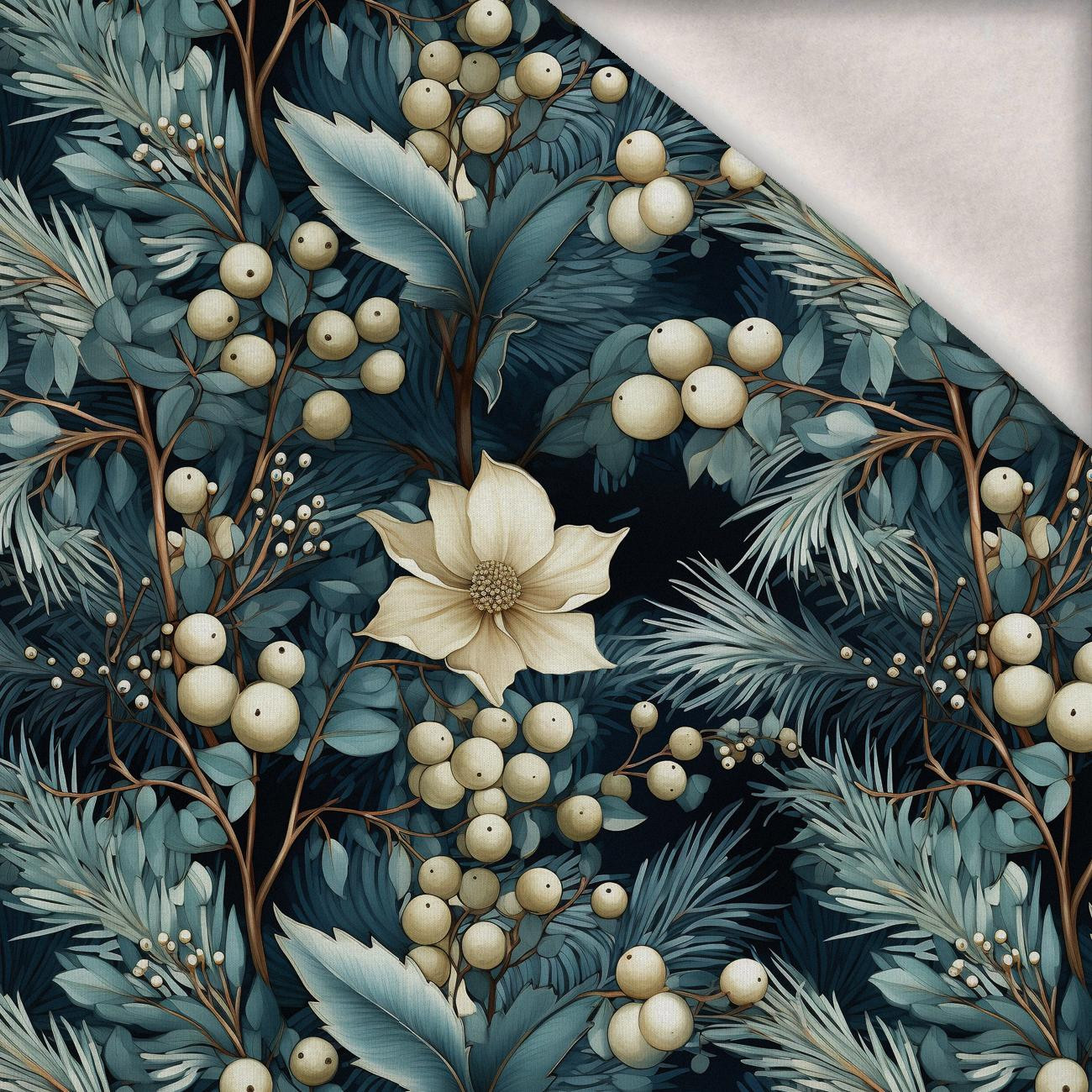 WINTER FLOWERS WZ.2 - brushed knitwear with elastane ITY