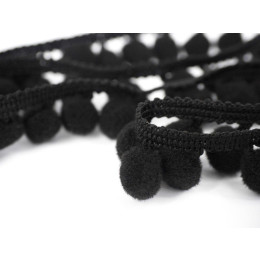 Pom Pom Trim PA18 - BLACK