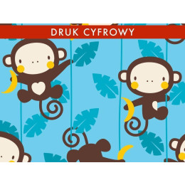 MONKEY GROVE / turquoise - looped knit 