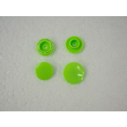 Snaps KAM, plastic fasteners 14mm - lime 10 sets
