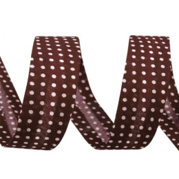 Polyester Bias Binding Tape, Polka Dots - RED