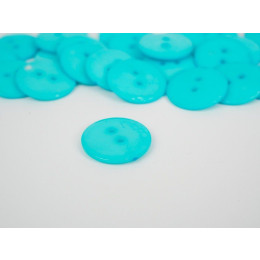 Kids button round 17,5 mm Turquoise