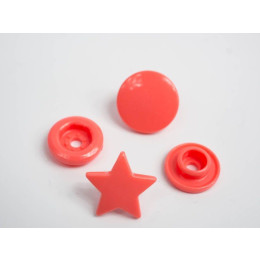 Fasteners KAM stars 12 mm coral10 sets