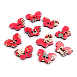 Kids button decorative Butterfly