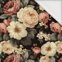 AUTUMN FLOWERS WZ.17 - looped knit fabric with elastane ITY