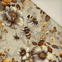 BEES & FLOWERS- Upholstery velour 