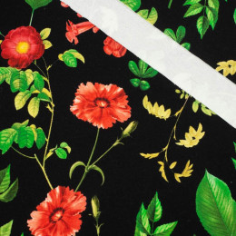 RED GARDEN (PARADISE GARDEN)  - looped knit fabric