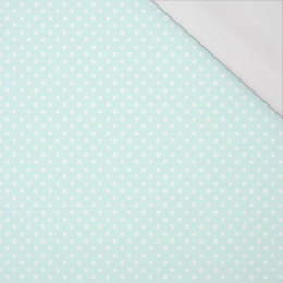 DOTS WHITE / light mint - single jersey with elastane 