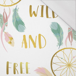 FOX AND DREAMCATCHERS (WILD & FREE) - SINGLE JERSEY PANEL 