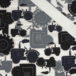 TRACTORS / gray - looped knit 