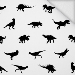 DINO BLACK / white - looped knit 