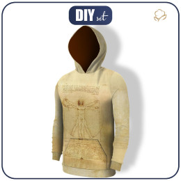 MEN’S HOODIE (COLORADO) - The Vitruvian Man (Leonardo da Vinci) - sewing set