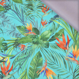 PALM LEAVES pat. 3 / green - softshell