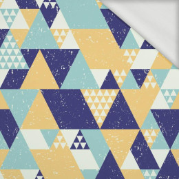 TRIANGLES / gold - looped knit 