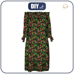 DRESS "CARMEN" - MINI RED GARDEN (PARADISE GARDEN) - sewing set