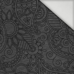 MEHNDI BLACK  / melange graphite - lycra 300g