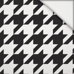 50cm BLACK HOUNDSTOOTH (big) / WHITE - light brushed knitwear