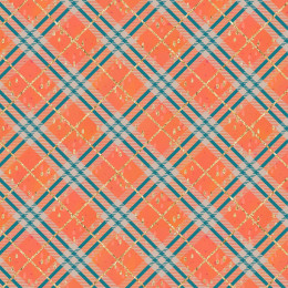 GLITTER CHECK / orange (GLITTER AUTUMN)