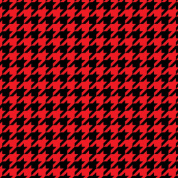 BLACK HOUNDSTOOTH / red