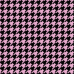 BLACK HOUNDSTOOTH / pink