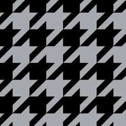 BLACK HOUNDSTOOTH (big) / grey