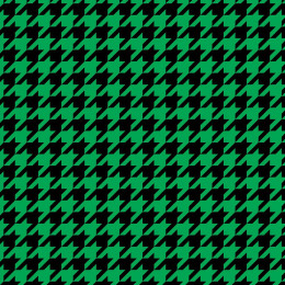 BLACK HOUNDSTOOTH / green