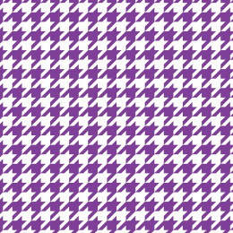 PURPLE HOUNDSTOOTH / WHITE