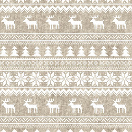 REINDEERS PAT. 2 / ACID WASH BEIGE - brushed knitwear with elastane ITY