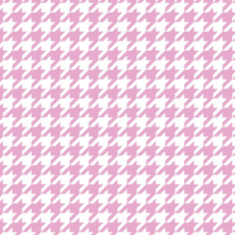 PINK HOUNDSTOOTH / WHITE