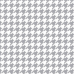 GREY HOUNDSTOOTH / WHITE