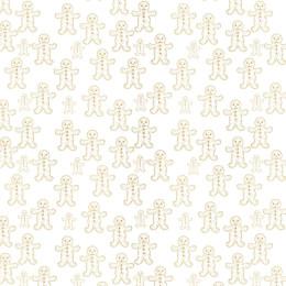 GOLDEN GINGERBREAD MEN (WHITE CHRISTMAS)