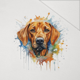 WATERCOLOR RIDGIE - panel (60cm x 50cm) Hydrophobic brushed knit