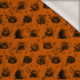 AUTUMN ANIMALS / mustard - brushed knitwear with elastane ITY