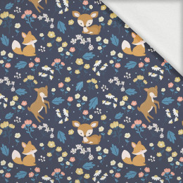 ANIMALS ON A MEADOW  - looped knit fabric with elastane ITY